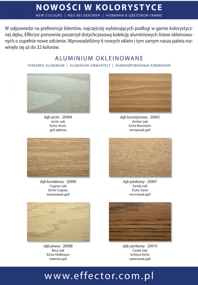 Premiera nowej kolorystyki listew aluminiowych
