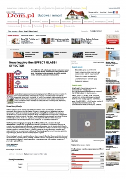 Nowy logotyp firm EFFECT GLASS i EFFECTOR1