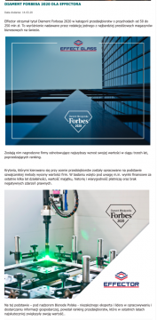 Diamenty Forbes dla Effector