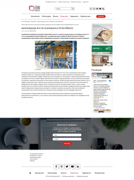 Automatyzacja linii do anodowania w firmie Effector - Forum Branżowe